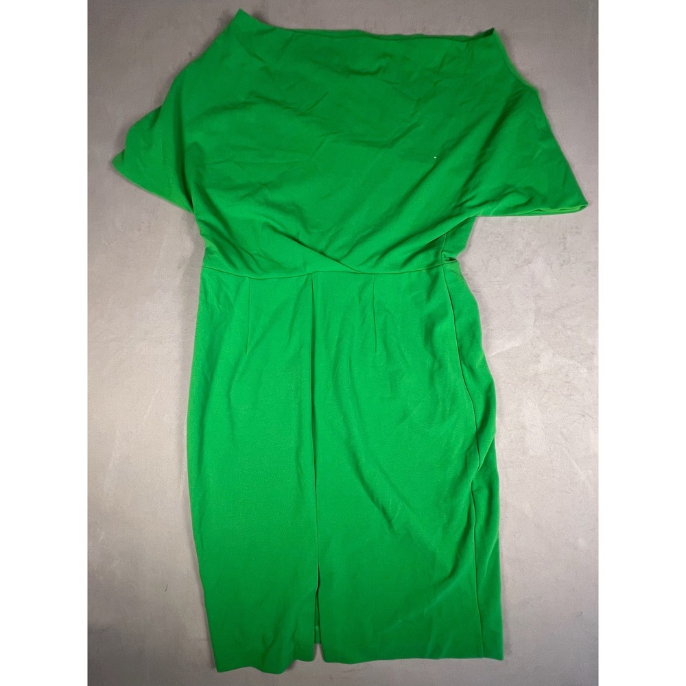 Alexia Admor Green Cape Sleeve Boat Neck Sheath Dress NWT 1X